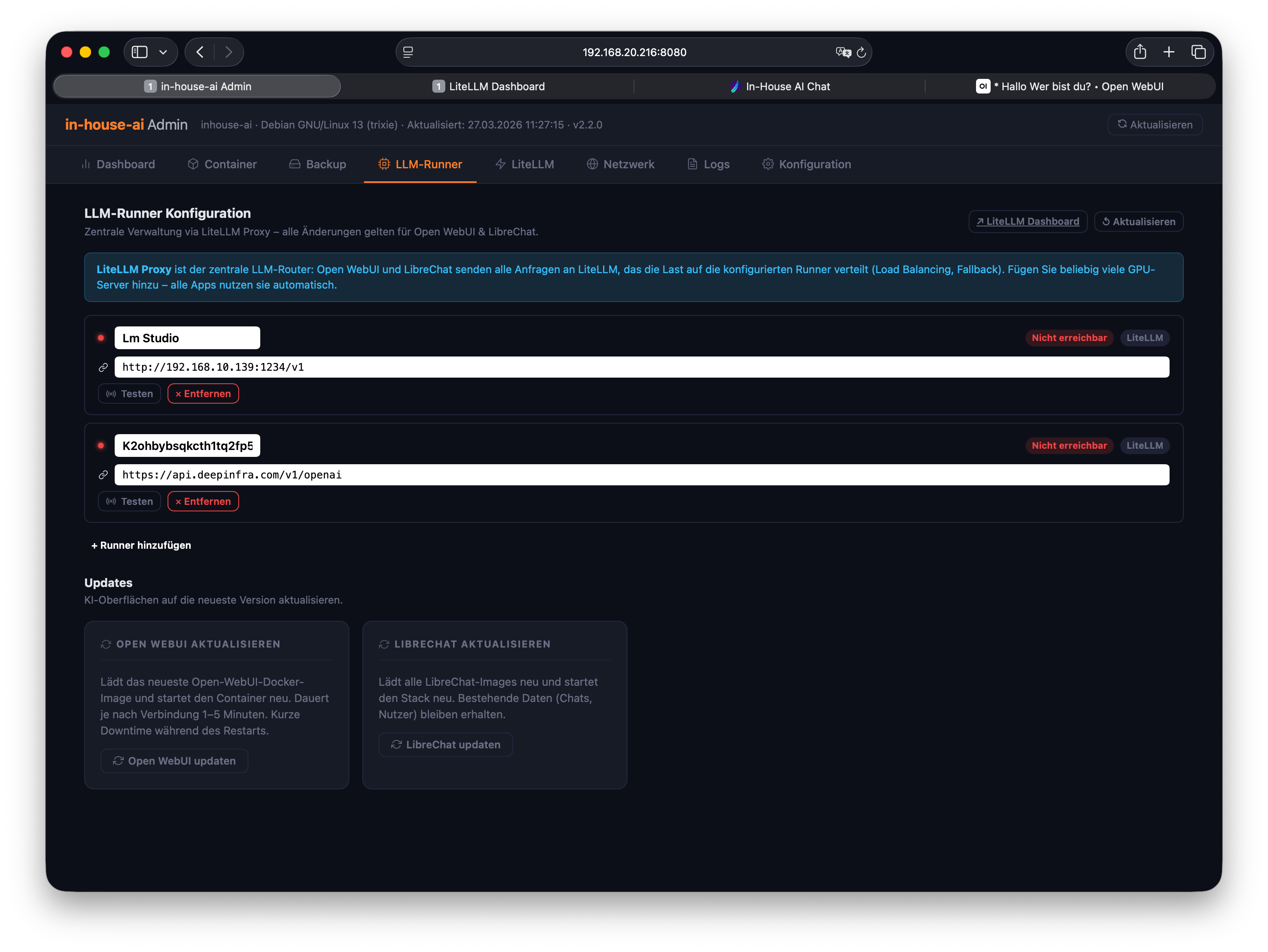 LLM-Runner – Modellverwaltung