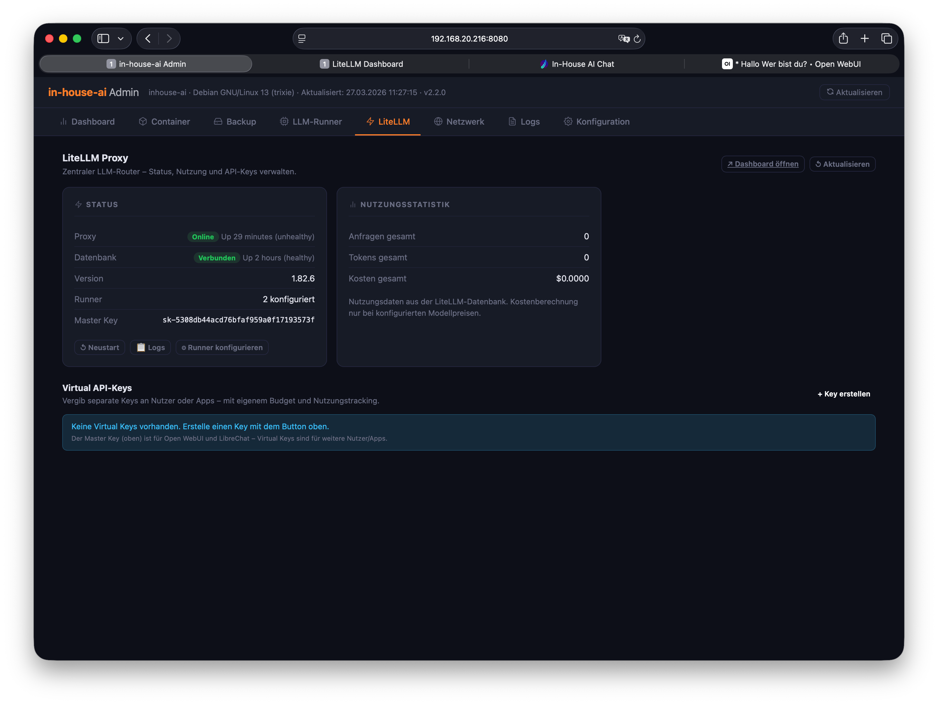 LiteLLM – Gateway-Verwaltung