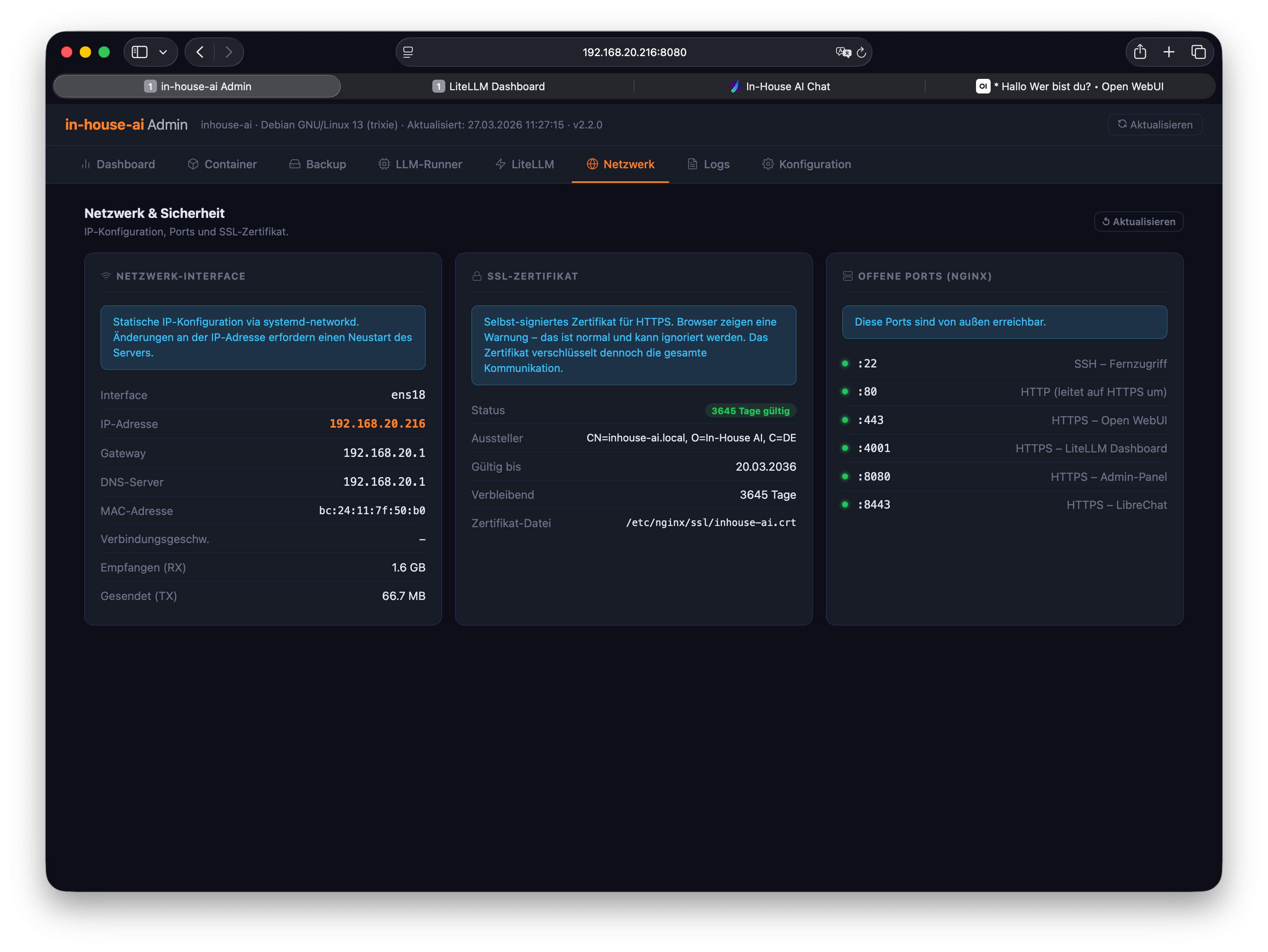 Netzwerkkonfiguration