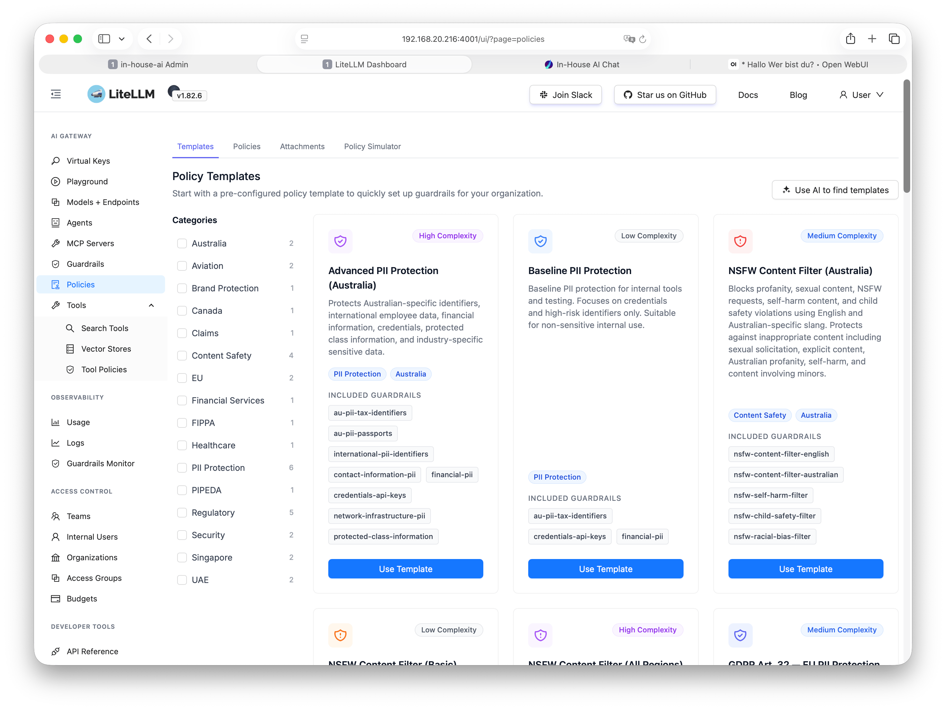 LiteLLM – Richtlinien & Policies